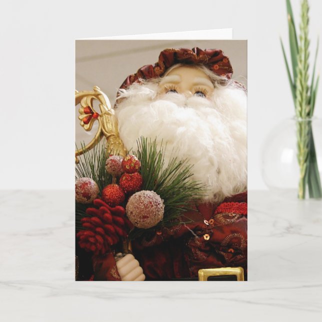 Cartes Pour Fêtes Annuelles Père Noël (Devant)