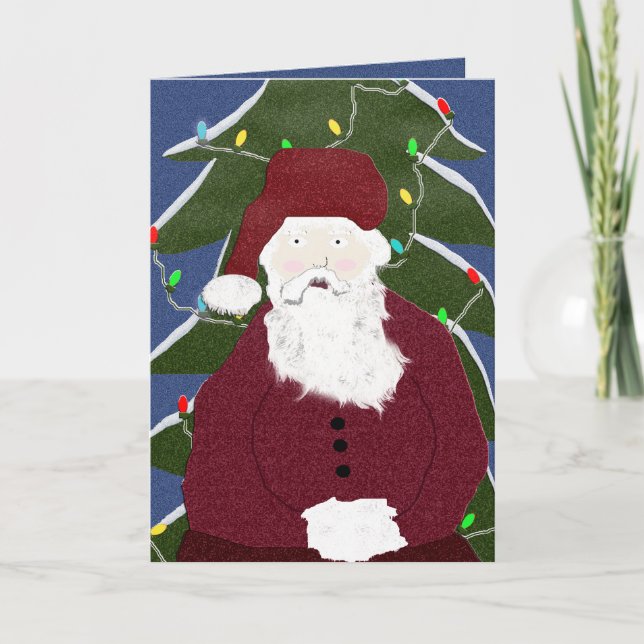 Cartes Pour Fêtes Annuelles Père Noël (Devant)