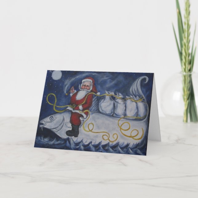 Cartes Pour Fêtes Annuelles Père Noël (Devant)