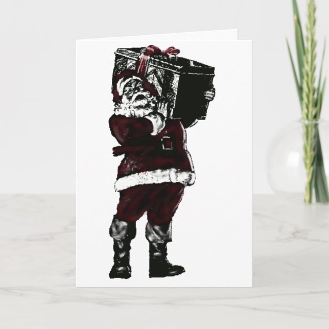 Cartes Pour Fêtes Annuelles Père Noël 1949 (Devant)