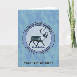 Cartes Pour Fêtes Annuelles Père Noël 1er Polar Airlift Sqdn - Subduit