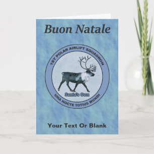 Cartes Pour Fêtes Annuelles Père Noël 1er Polar Airlift Sqdn - Subduit