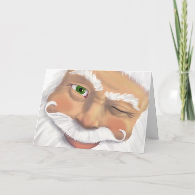 Cartes Pour Fêtes Annuelles Père Noël a approuvé - la chromatographie gazeuse (Devant)