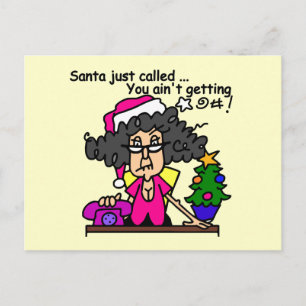 Cartes Pour Fêtes Annuelles Père Noël appelée