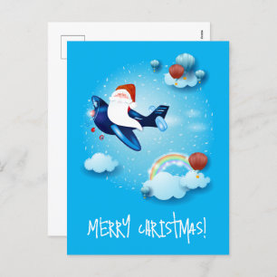 Cartes Pour Fêtes Annuelles Père Noël arrive