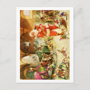 Cartes Pour Fêtes Annuelles Père Noël Au Pôle Nord Les Rindeer Stables