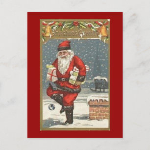Cartes Pour Fêtes Annuelles Père Noël avec présentateurs