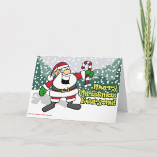 Cartes Pour Fêtes Annuelles Père Noël avec un Sucre de canne