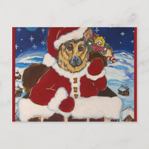 Cartes Pour Fêtes Annuelles Père Noël Berger Allemand