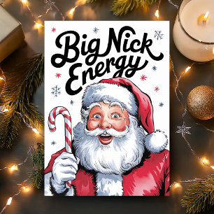 Cartes Pour Fêtes Annuelles Père Noël Big Nick Énergie Drôle de Noël
