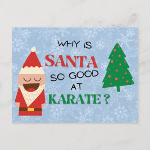 Cartes Pour Fêtes Annuelles Père Noël Cartoon drôles enfants Noël blague rouge