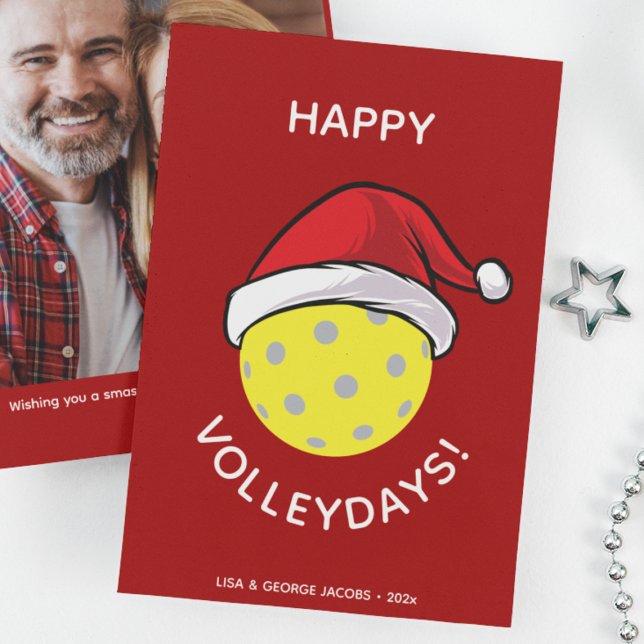 Cartes Pour Fêtes Annuelles Père Noël Casquette branché Pickleball Red Christm (Créateur téléchargé)