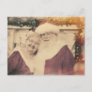 Cartes Pour Fêtes Annuelles Père Noël classique et Mme Claus