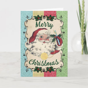 Cartes Pour Fêtes Annuelles Père Noël crochet crochet cadeau de Noël fait main