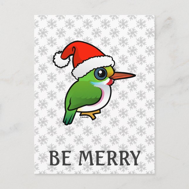 Cartes Pour Fêtes Annuelles Père Noël Cuban Tody (Devant)