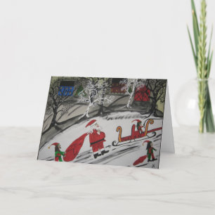 Cartes Pour Fêtes Annuelles père Noël est terminée