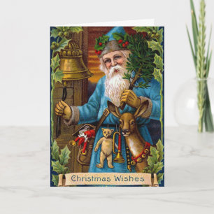 Cartes Pour Fêtes Annuelles père Noël et la Bell