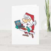 père Noël féru de technologie geek avec un dessin