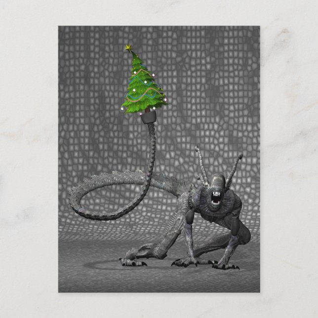 Cartes Pour Fêtes Annuelles Père Noël galactique (Devant)