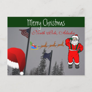 Cartes Pour Fêtes Annuelles Père Noël House Reindeer Sleigh Blizzard Storm Fro