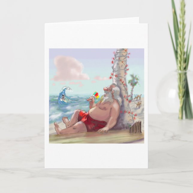 Cartes Pour Fêtes Annuelles père Noël IcE sHaVe (Devant)