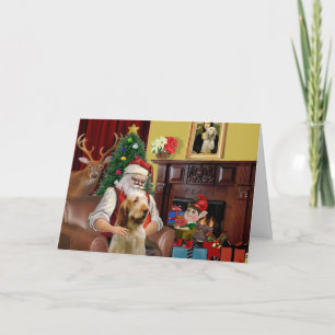 Cartes Pour Fêtes Annuelles père Noël Italienne Spinone