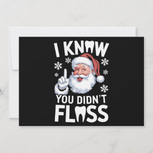 Cartes Pour Fêtes Annuelles Père Noël je sais que vous n'avez pas passé le fil