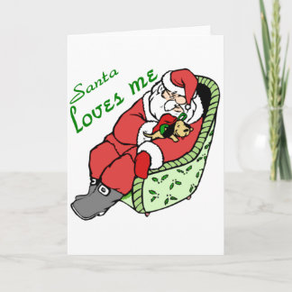 CARTES POUR FÊTES ANNUELLES PÈRE NOËL M'AIME