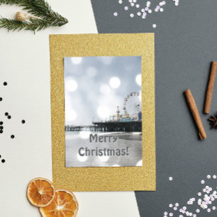 Cartes Pour Fêtes Annuelles Père Noël Monica Pier Grey Éclate Joyeux Noël !