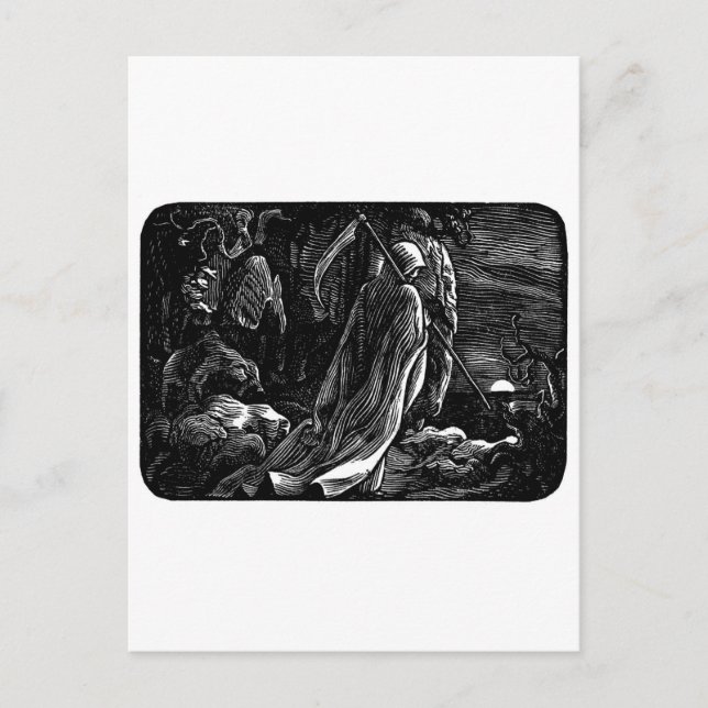 Cartes Pour Fêtes Annuelles Père Noël Muerte (Faucheuse mexicaine) (Devant)