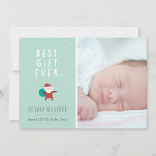 Cartes Pour Fêtes Annuelles Père Noël neigeuse