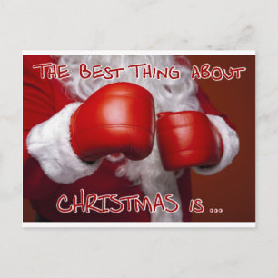 Cartes Pour Fêtes Annuelles Père Noël Noël Noël Noël Noël Funny Humour Boxing
