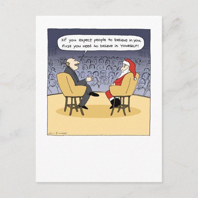 Cartes Pour Fêtes Annuelles Père Noël Obtient Quelques Conseils | Thérapie de  (Devant)