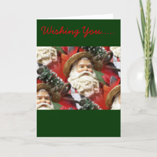 Cartes Pour Fêtes Annuelles Père Noël peint