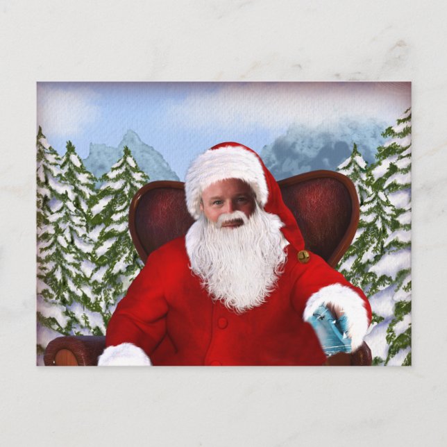 Cartes Pour Fêtes Annuelles Père Noël personnalisée Ajouter votre photo (Devant)