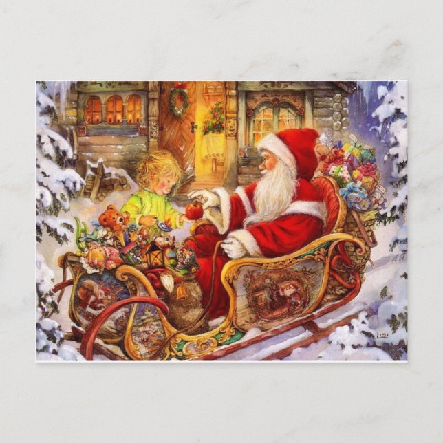 Cartes Pour Fêtes Annuelles Père Noël_Préparation1 (Devant)