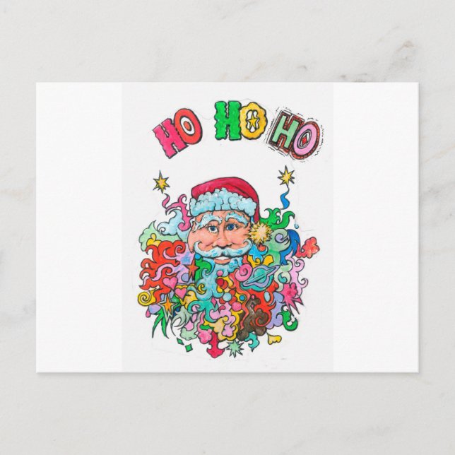 Cartes Pour Fêtes Annuelles Père Noël psychologique (Devant)