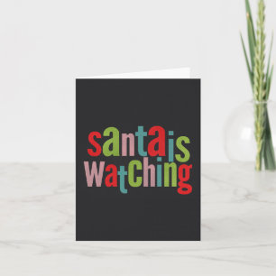 Cartes Pour Fêtes Annuelles Père Noël regarde le tableau de bord coloré