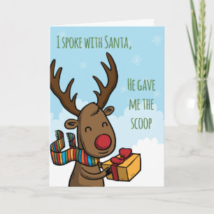 Cartes Pour Fêtes Annuelles père Noël Scoop