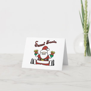 Cartes Pour Fêtes Annuelles père Noël secret