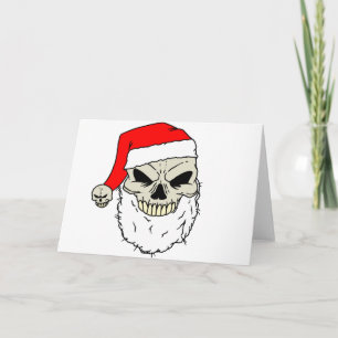 Cartes Pour Fêtes Annuelles père Noël Skull