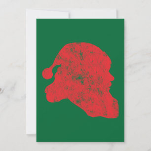Cartes Pour Fêtes Annuelles père Noël (Style Retro Letterpress)