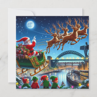 Cartes Pour Fêtes Annuelles Père Noël sur le Toon