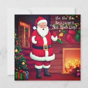Cartes Pour Fêtes Annuelles Père Noël surpris   Lettre de Père Noël