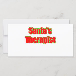 Cartes Pour Fêtes Annuelles père Noël Therapist