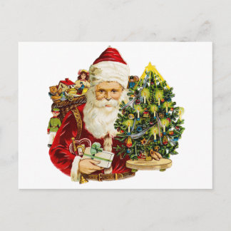 Cartes Pour Fêtes Annuelles Père Noël victorien