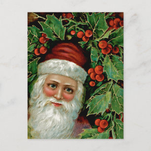 Cartes Pour Fêtes Annuelles Père Noël victorienne