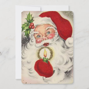 Cartes Pour Fêtes Annuelles Père Noël vintage