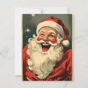 Cartes Pour Fêtes Annuelles Père Noël vintage