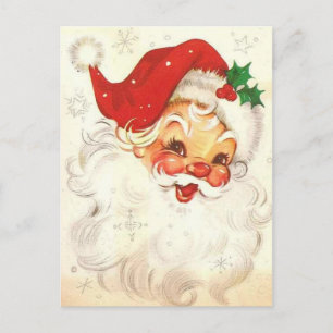 Cartes Pour Fêtes Annuelles Père Noël vintage